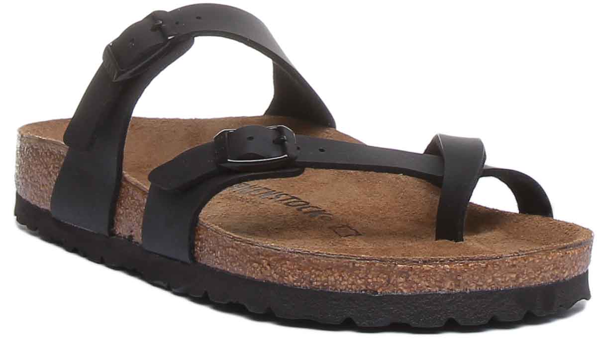 Birkenstock Mayari Sandal Black Oiled Leather - Women's Sandal