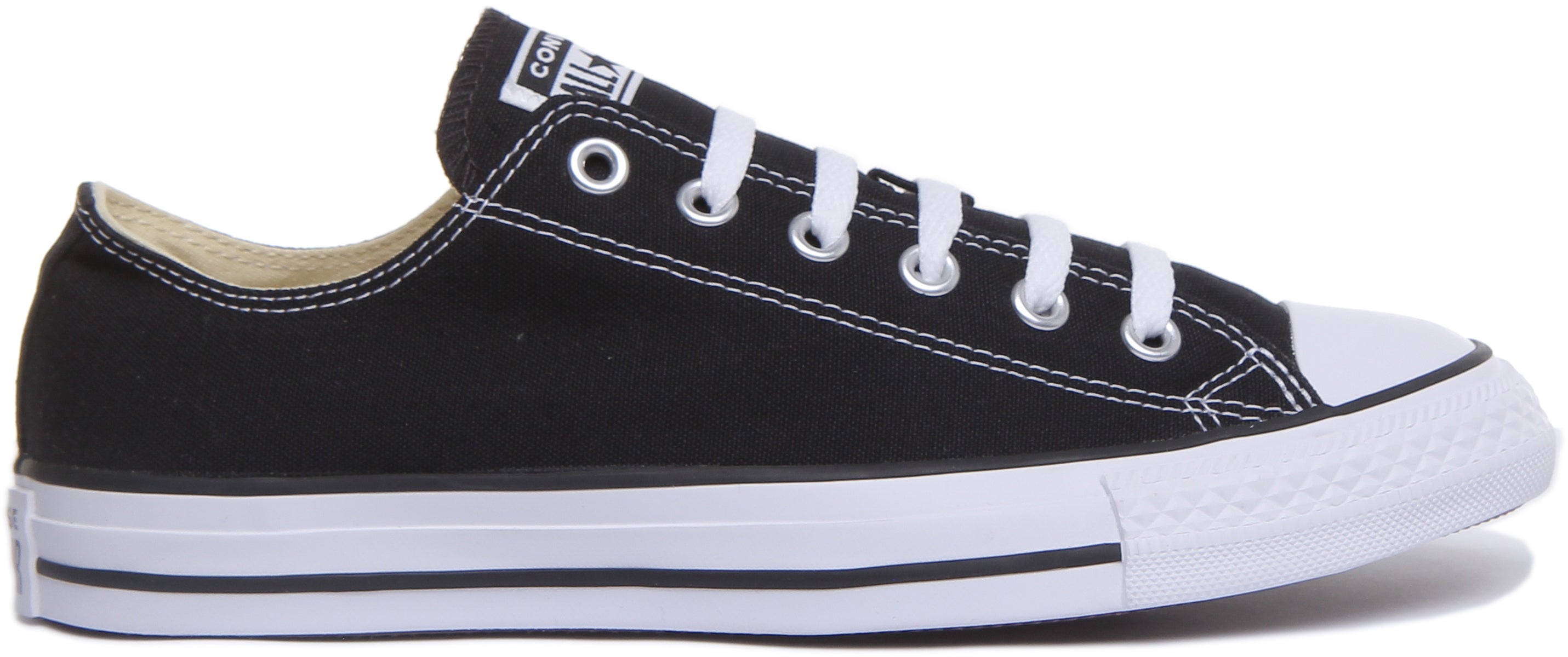 Converse Chuck Taylor All Star Ox Baskets a lacets pour hommes en toile a la noir