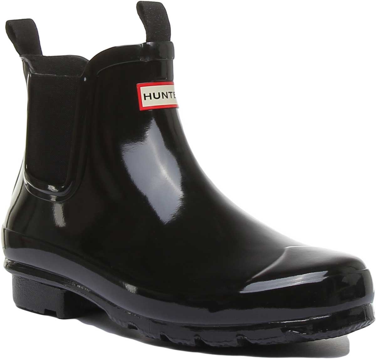 Hunter Original Junior Chelsea In Black | Pull on Short Welly