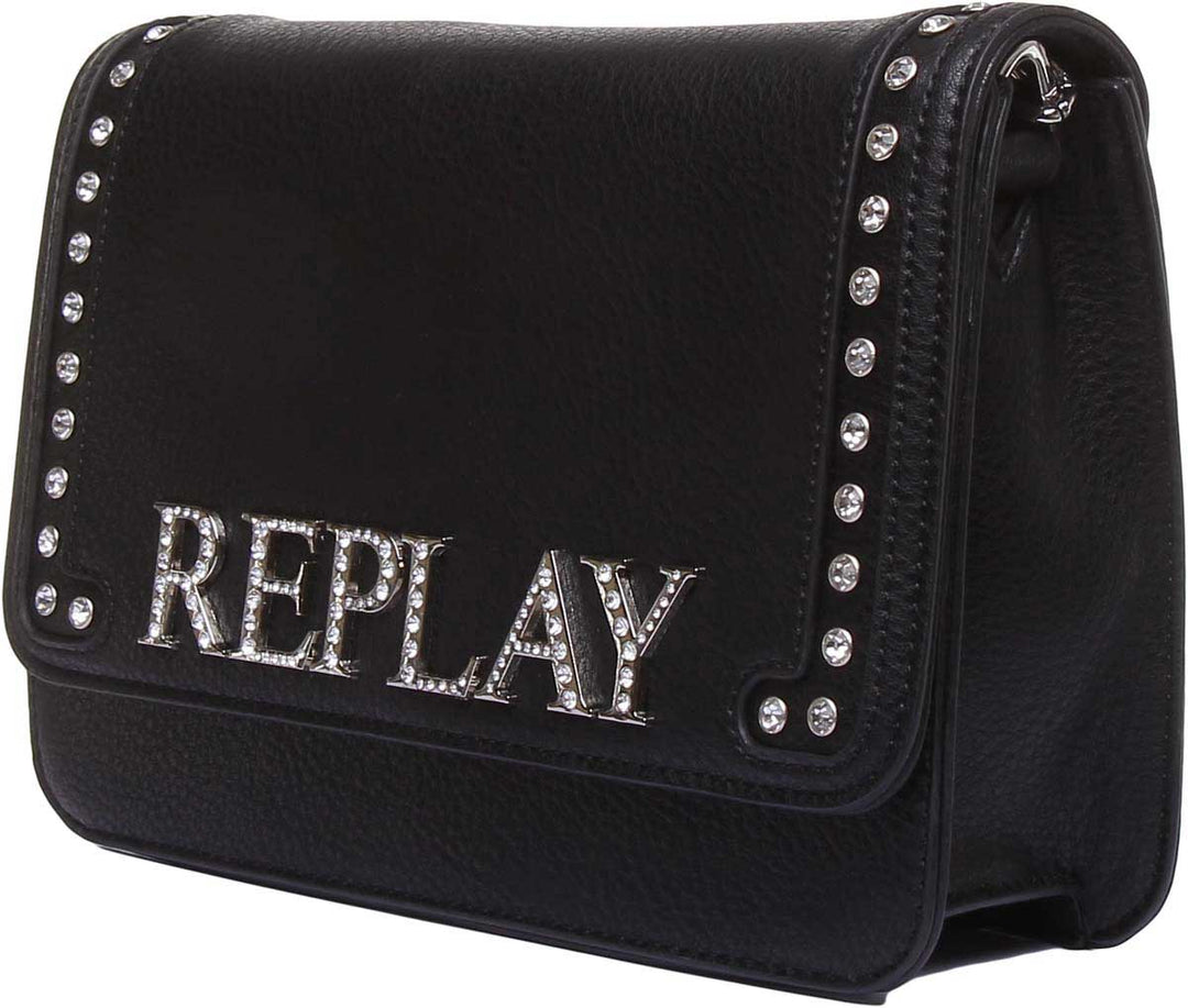 Replay Shoulder Bag In Black
