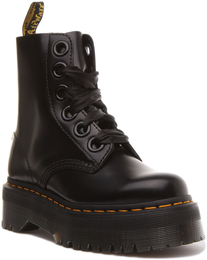Dr Martens Molly 6 Eyelet Platform Ankle Boot