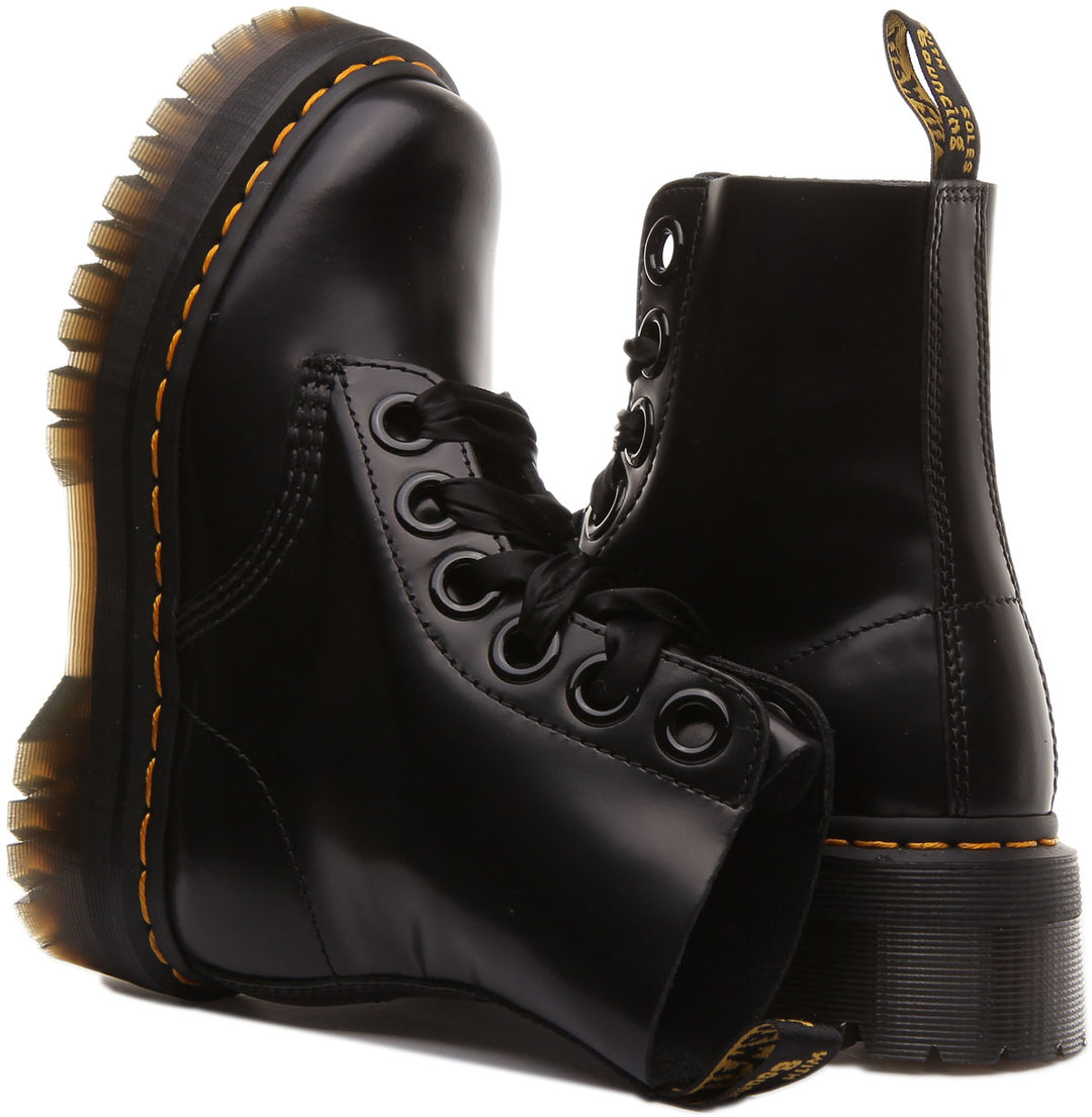 Dr Martens Molly 6 Eyelet Platform Ankle Boot