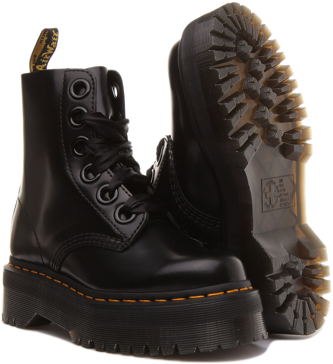 Dr Martens Molly 6 Eyelet Platform Ankle Boot