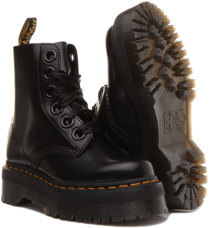 Dr Martens Molly 6 Eyelet Platform Ankle Boot