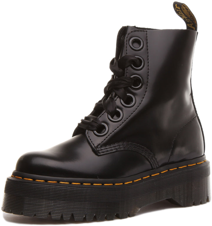 Dr Martens Molly 6 Eyelet Platform Ankle Boot