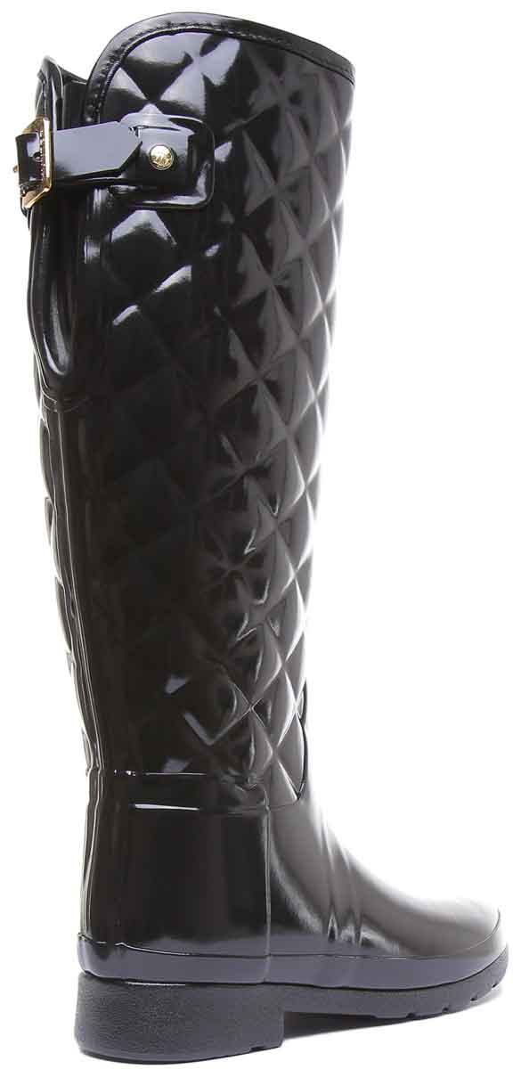 Hunter Refined Gloss Quilted In Black