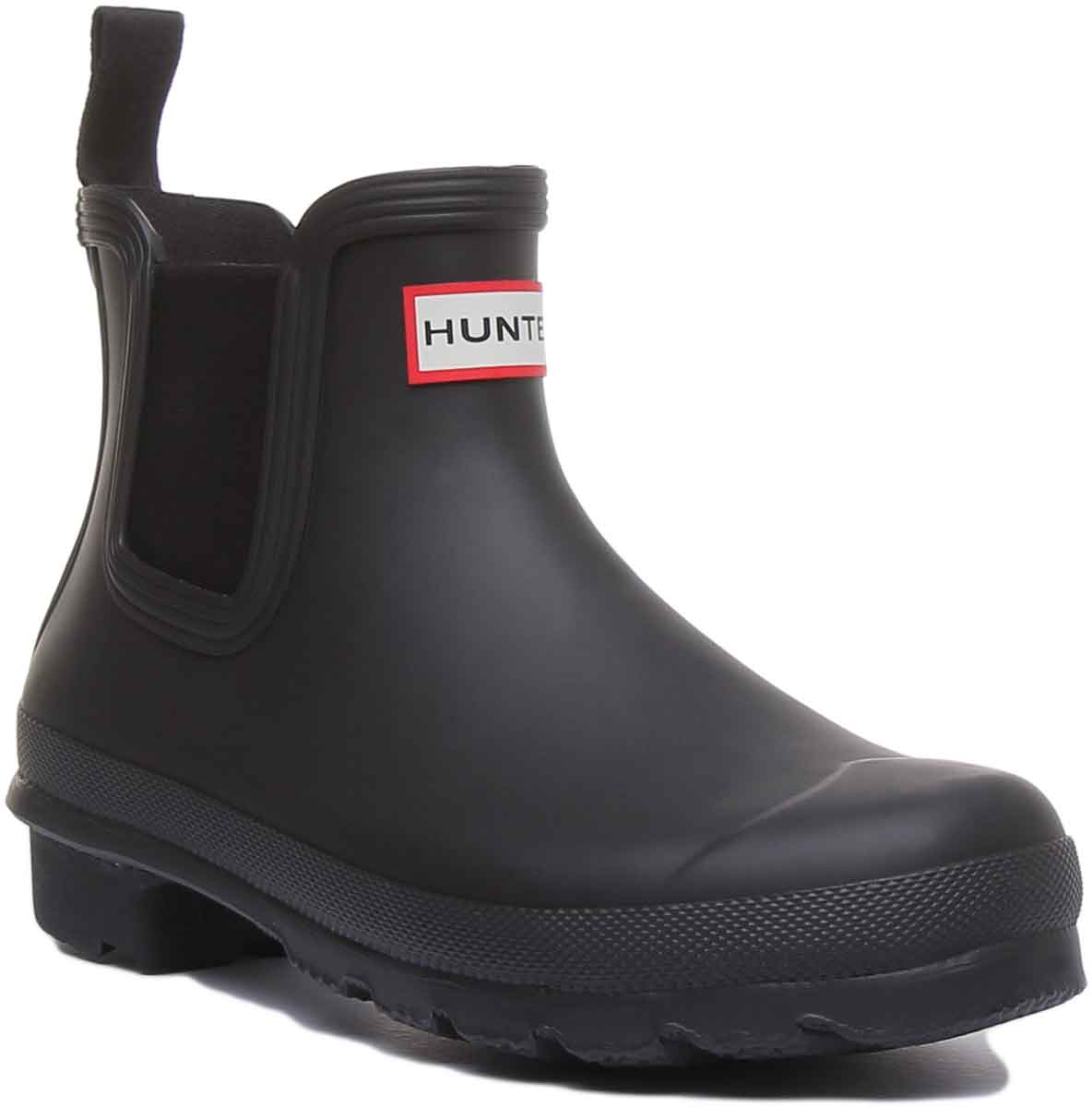 Hunter Original Womens Chelsea In Black | Pull Rubber Welly Boot ...