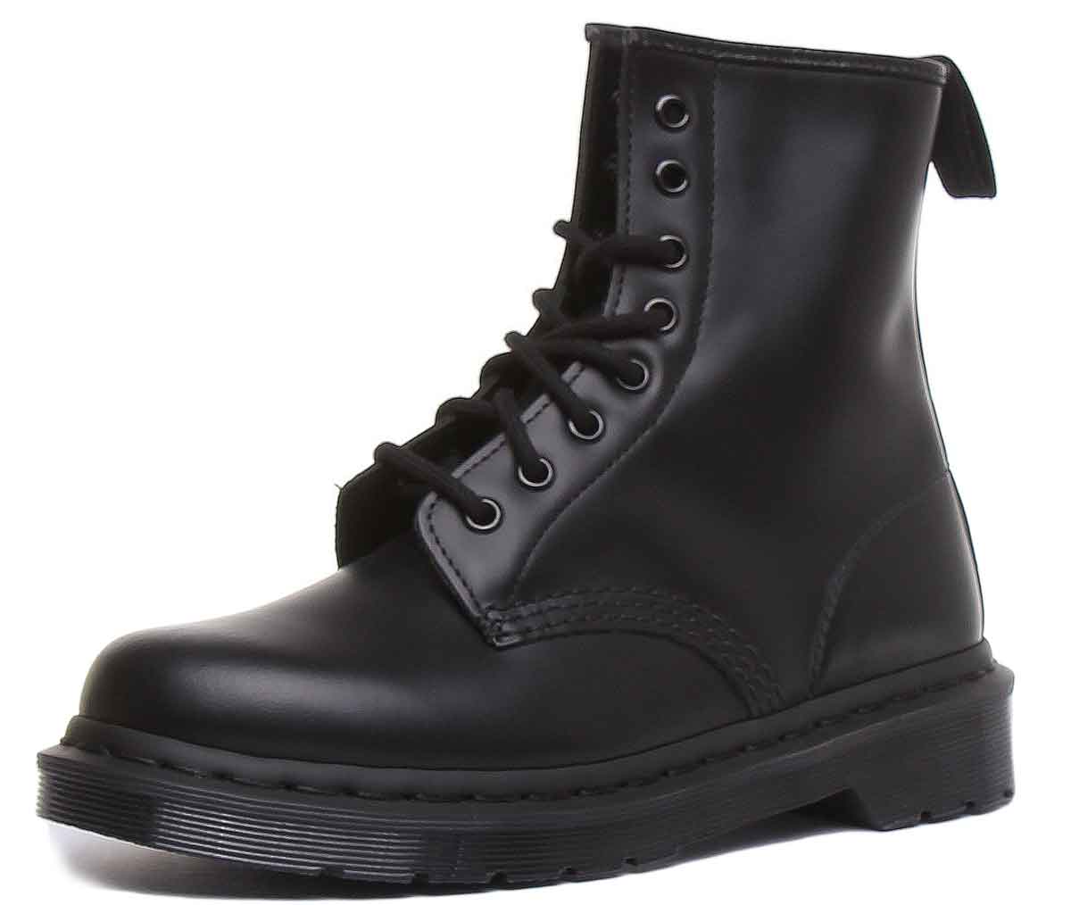 Dr Martens 1460 Mono In Black | All Black 8 Eyelet Black Leather
