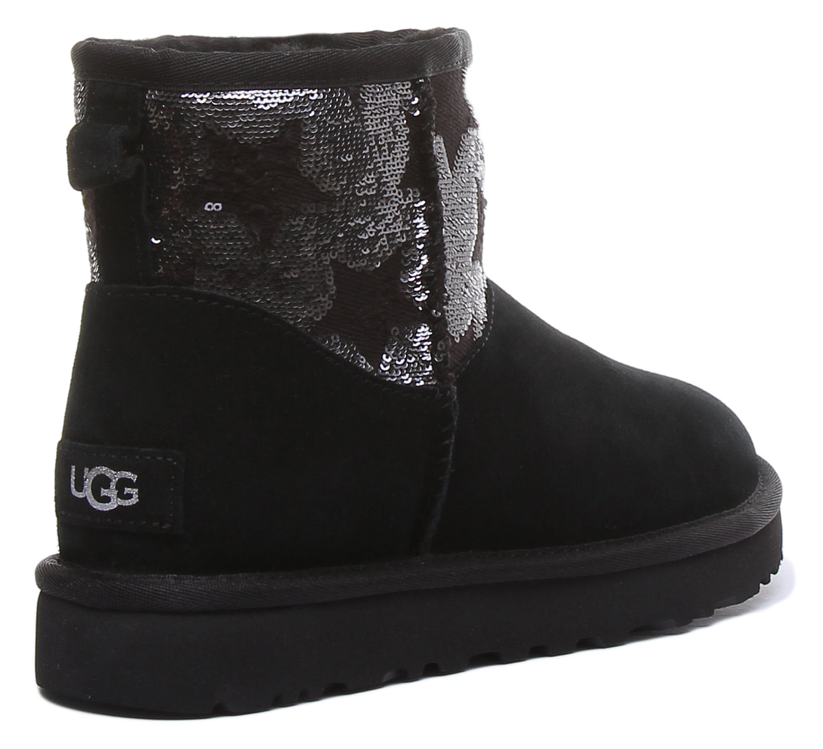 Ugg black sequin store over the knee boots