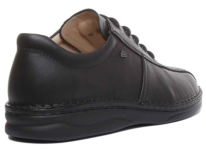Finn Comfort Dijon Zapatos Oxford con cordones para hombre en negro