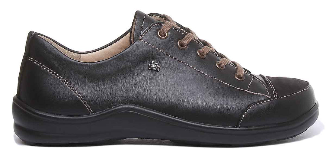 Finn Comfort Soho chaussures de confort à lacets pour femmes en noir