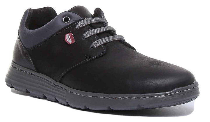 On Foot Zapato Lisa Chaussures légères à lacets pour hommes en noir 