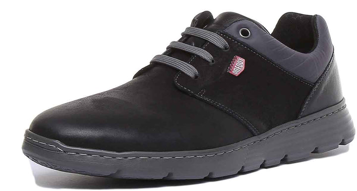 On Foot Zapato Lisa Chaussures légères à lacets pour hommes en noir 