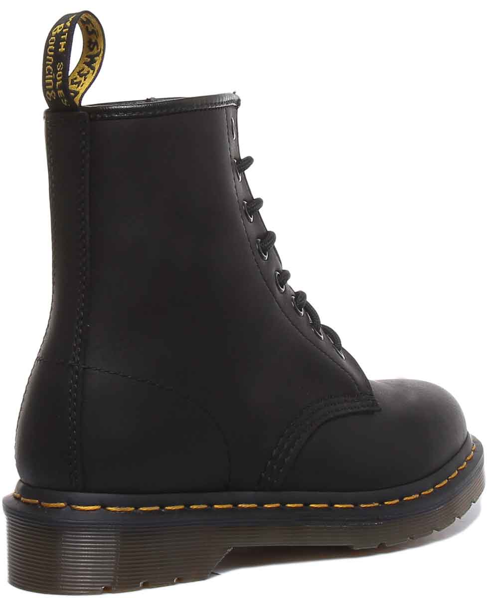 Dr Martens 1460 Black Lace up 8 Eyelet Dr Martens Black Boot 4feetshoes