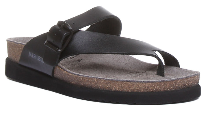 Mephisto Helen sandale métallique noire ultra confortable pour femmes