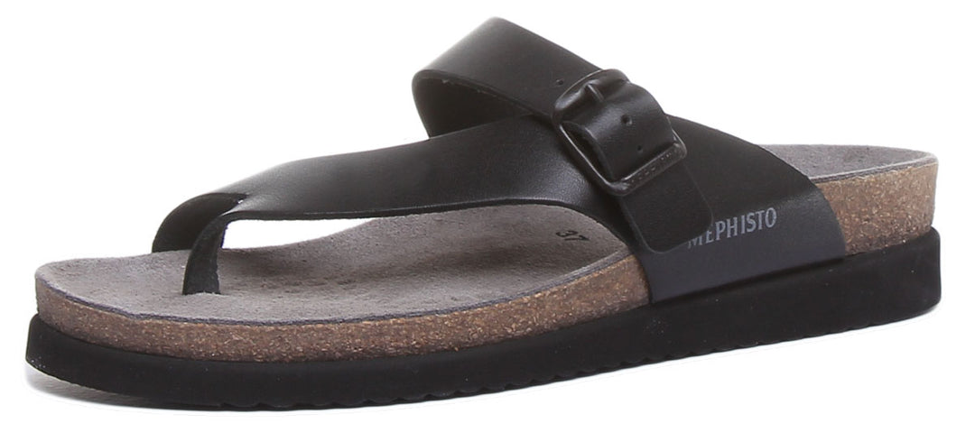 Mephisto Helen sandale métallique noire ultra confortable pour femmes