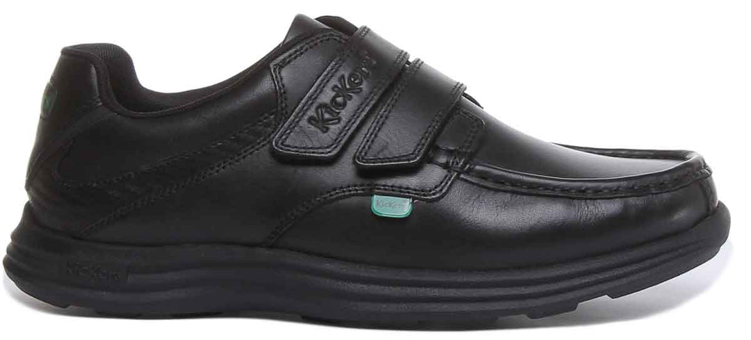 Kickers Reasan Velcro Strap In Black in Adults UK Size 6.5 - 12