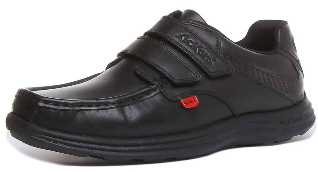 Kickers Reasan Velcro Strap In Black in Adults UK Size 6.5 - 12