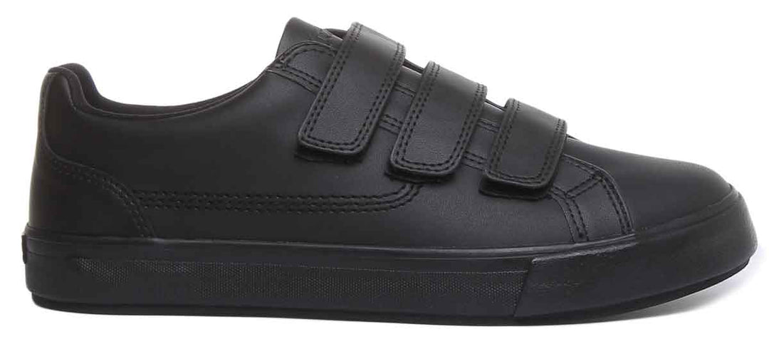 Kickers Tovni Trip Velcro Strap In Black in Adults UK Size 6.5 - 12