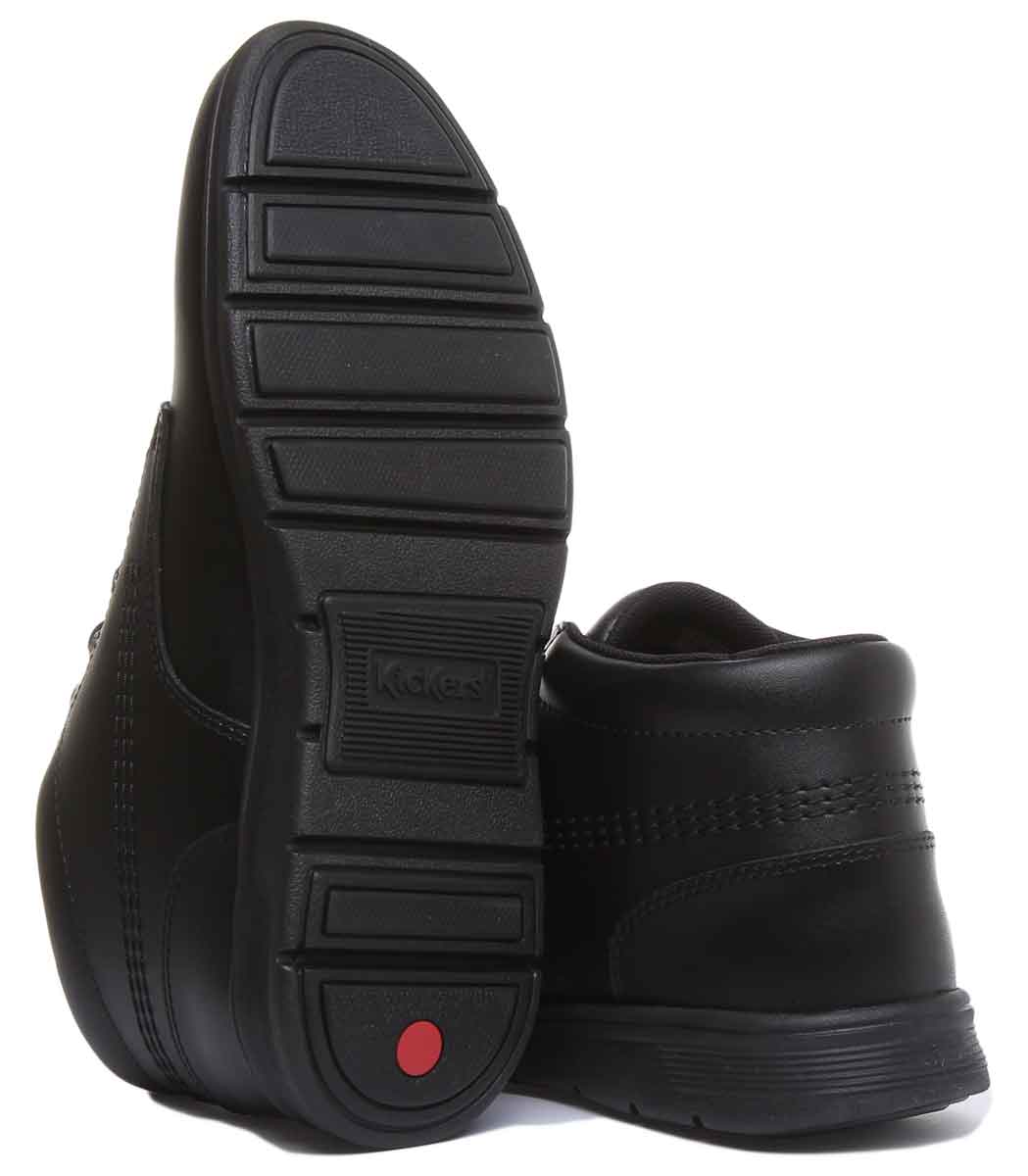 Kickers Kelland Lace Boot In Black in Teen UK Size 3 - 6
