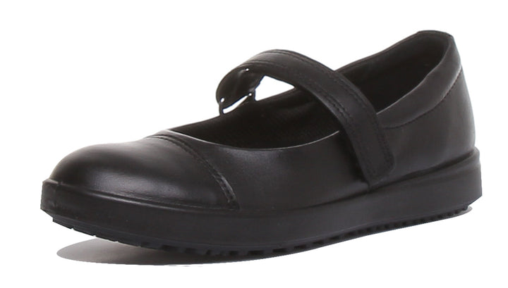 Ecco Elli Zapatos estilo Mary Jane con suela de EVA para niños en negro