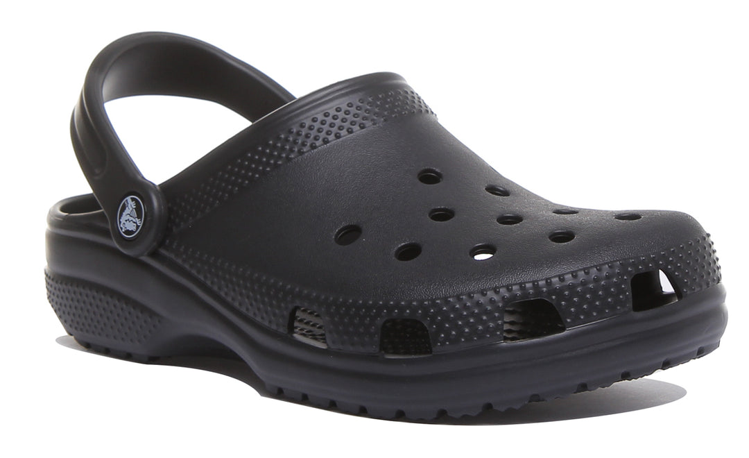 Crocs Classic Black In Black Classic Slip on Rubber Beach Sandal