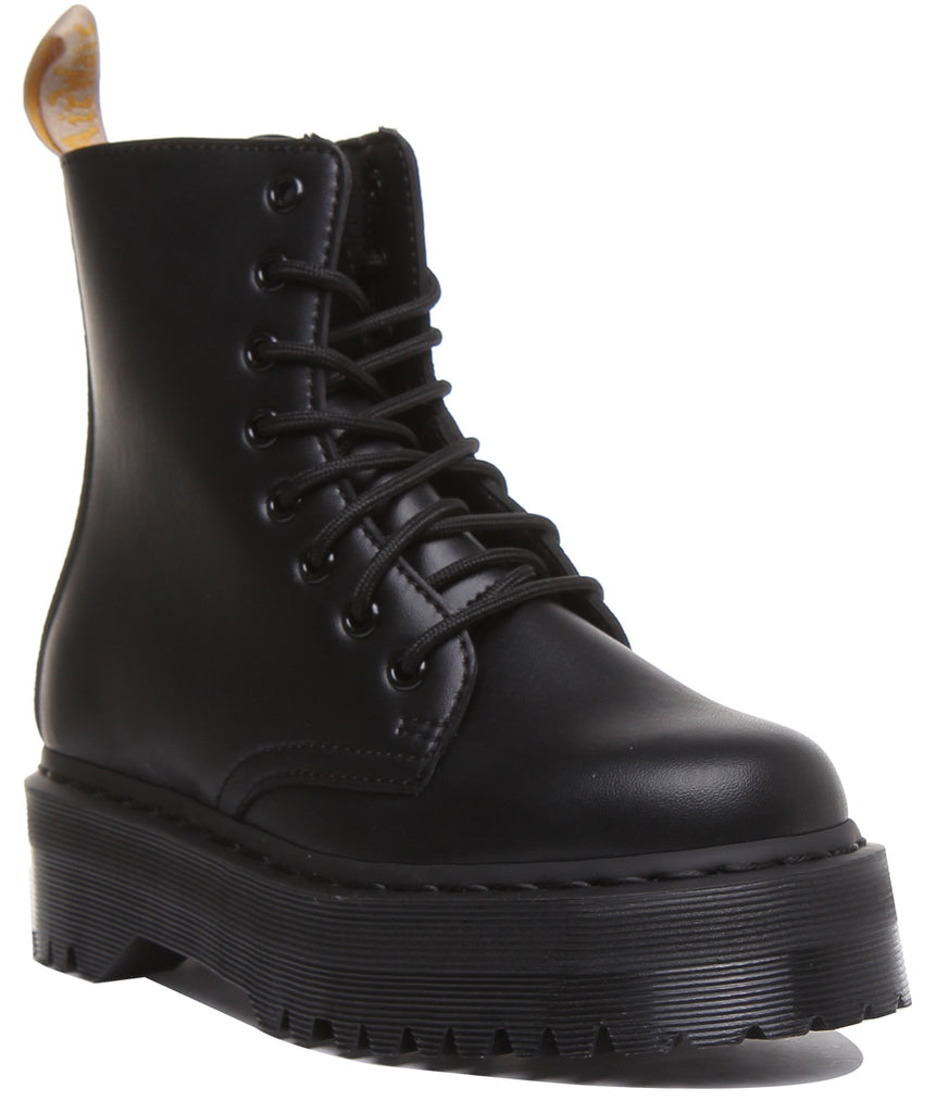 【極美品】Dr.Martens JADON VELVET UK4 黒 厚底 Jadon Velvet in Black | Dr. Martens
