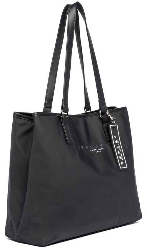 Replay Tote Bag In Black For Women