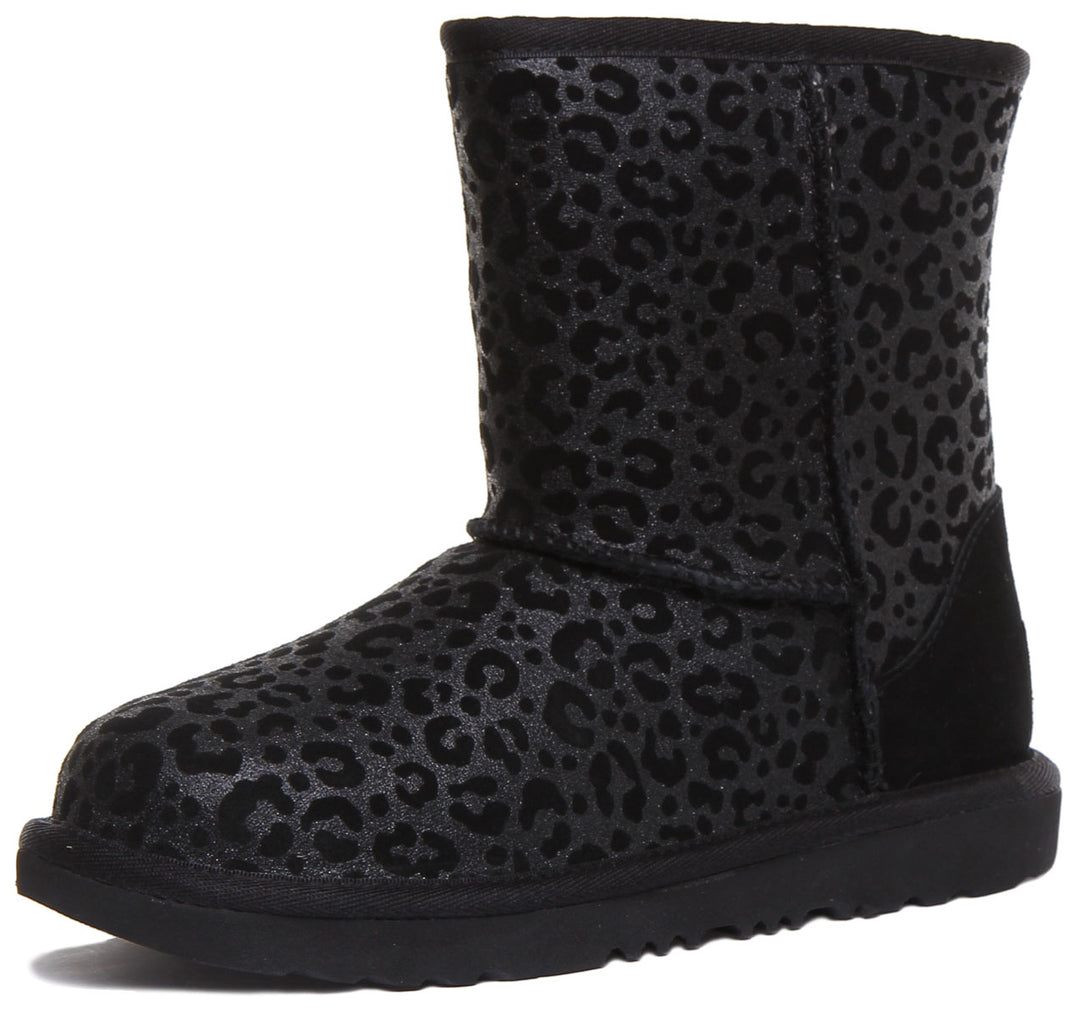 Ugg Australia Classic 2 Glitter Boot In Black For Youth