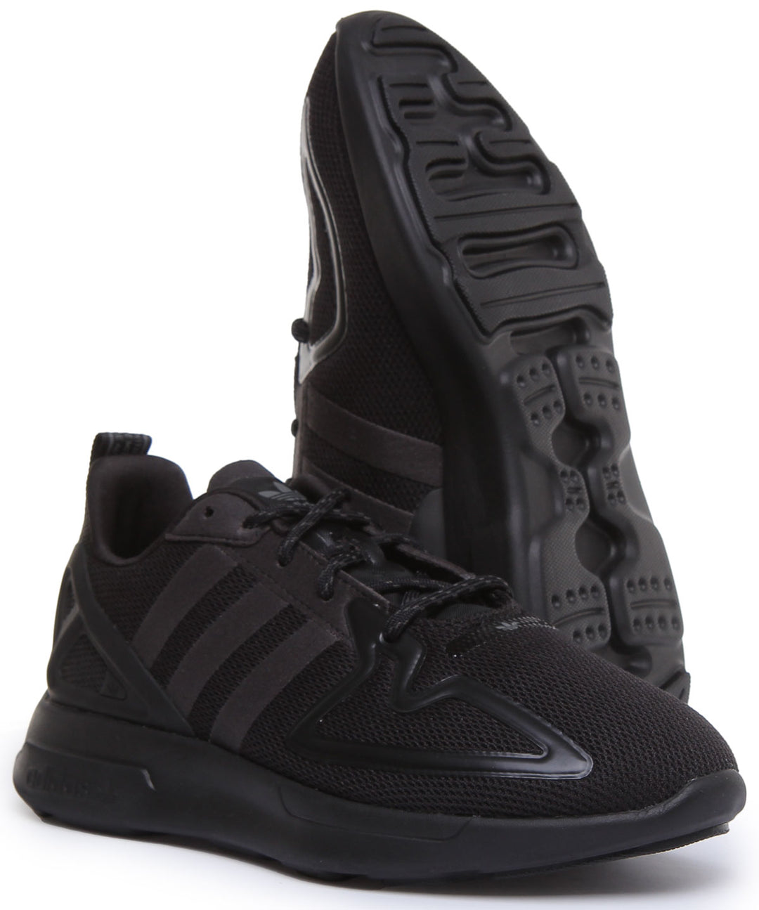Adidas Zx 2K Flux J In Black For Youth