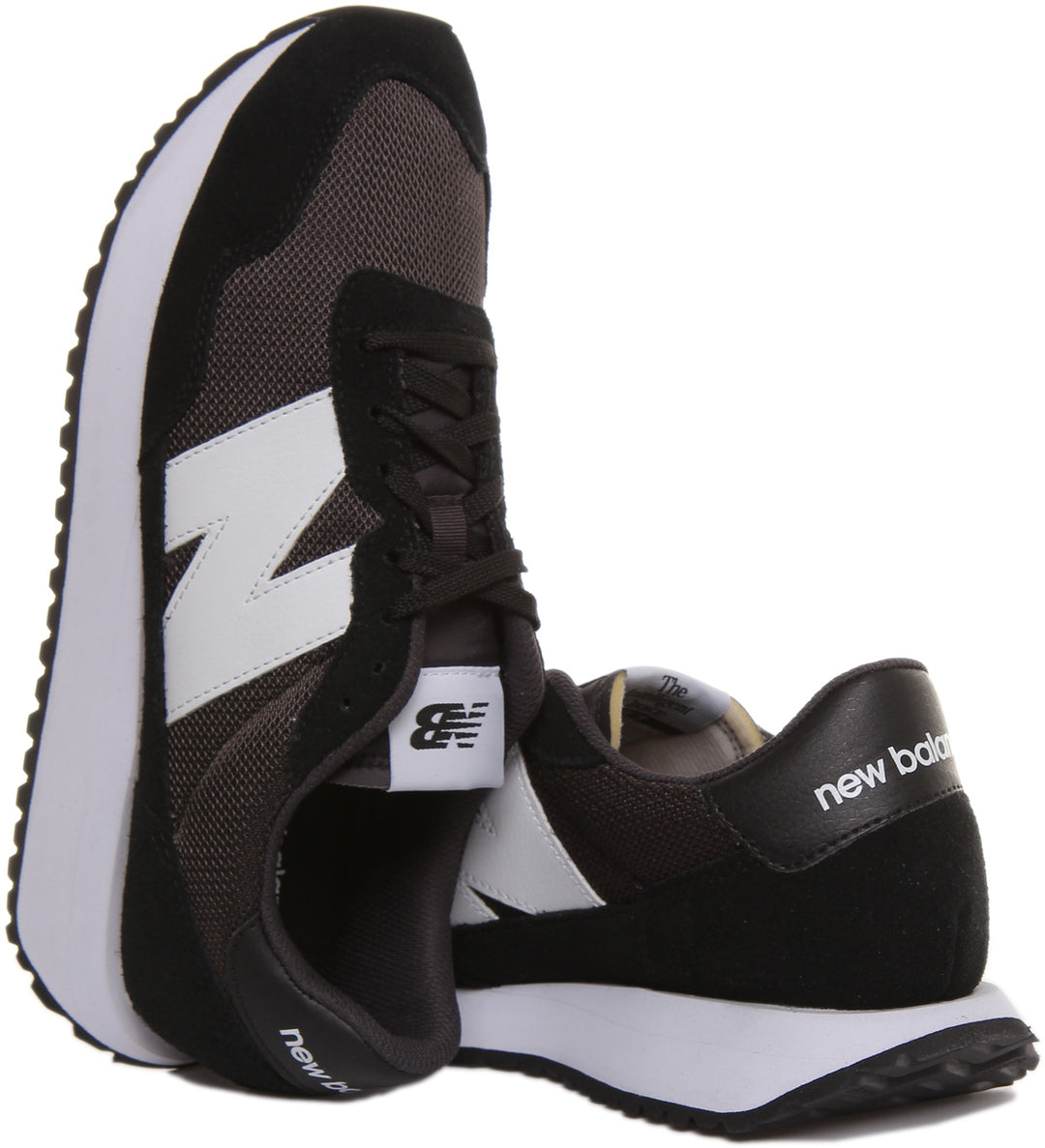 Ms237loo New Balance MS 237 In Black | Retro Style Trainers Lace up – 4feetshoes