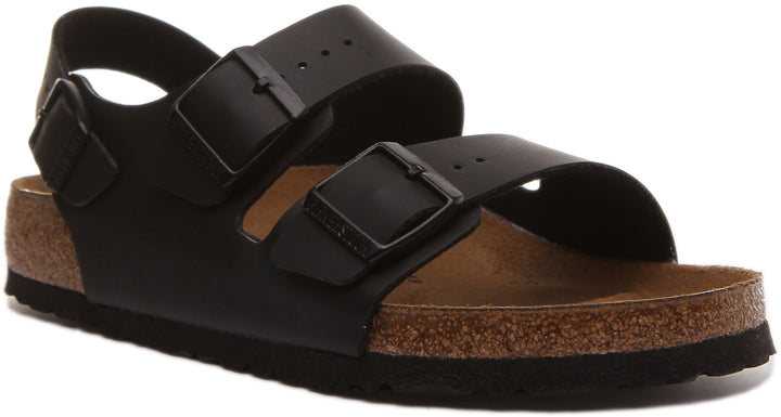 Birkenstock Milano Sandale Birko Flor à lanière de cheville poure en noir