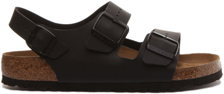 Birkenstock Milano Sandale Birko Flor à lanière de cheville poure en noir