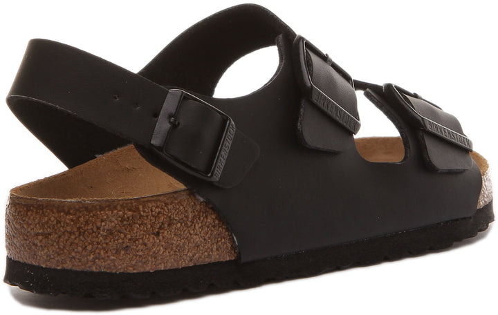 Birkenstock Milano Sandale Birko Flor à lanière de cheville poure en noir