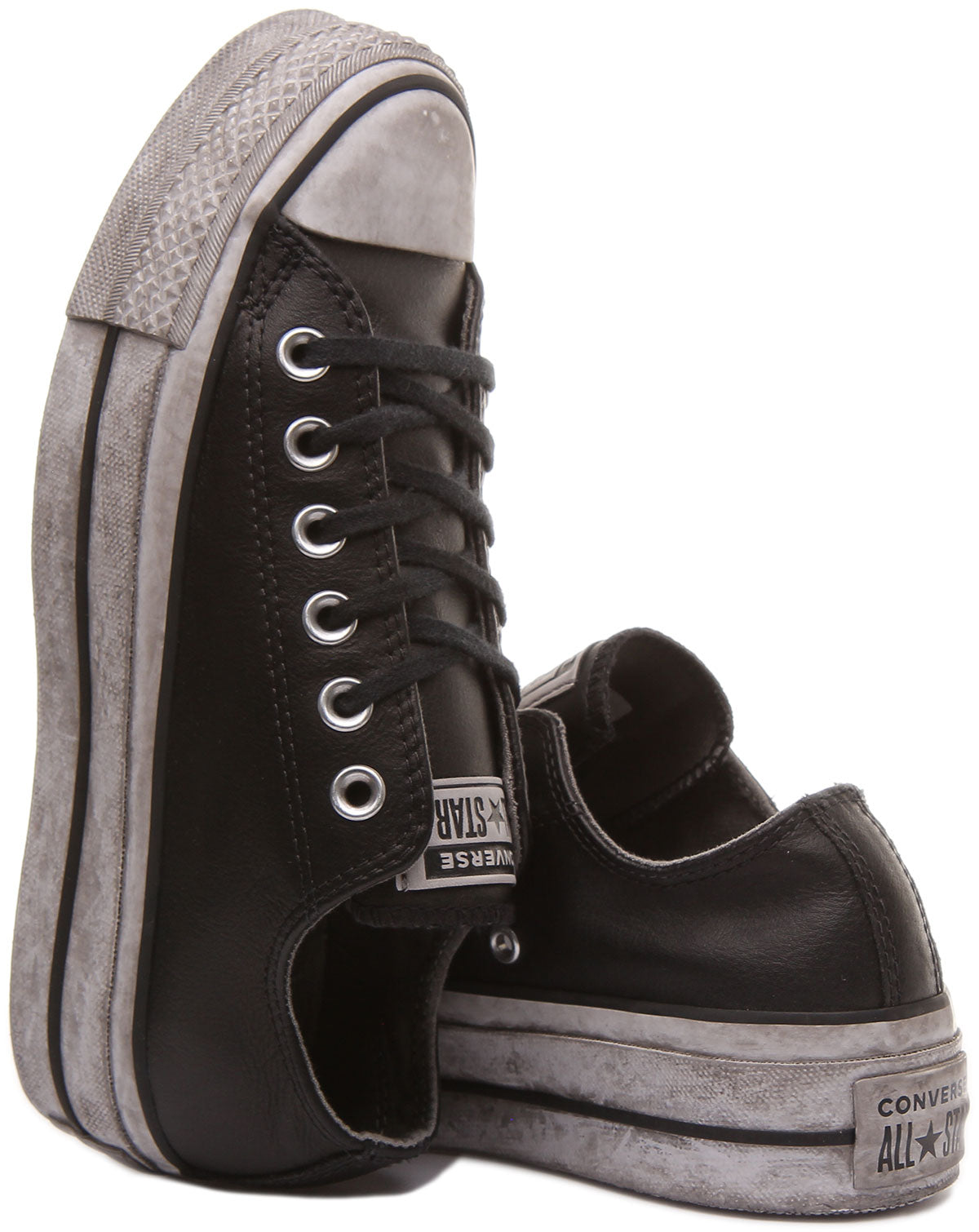 Converses noires outlet compensees