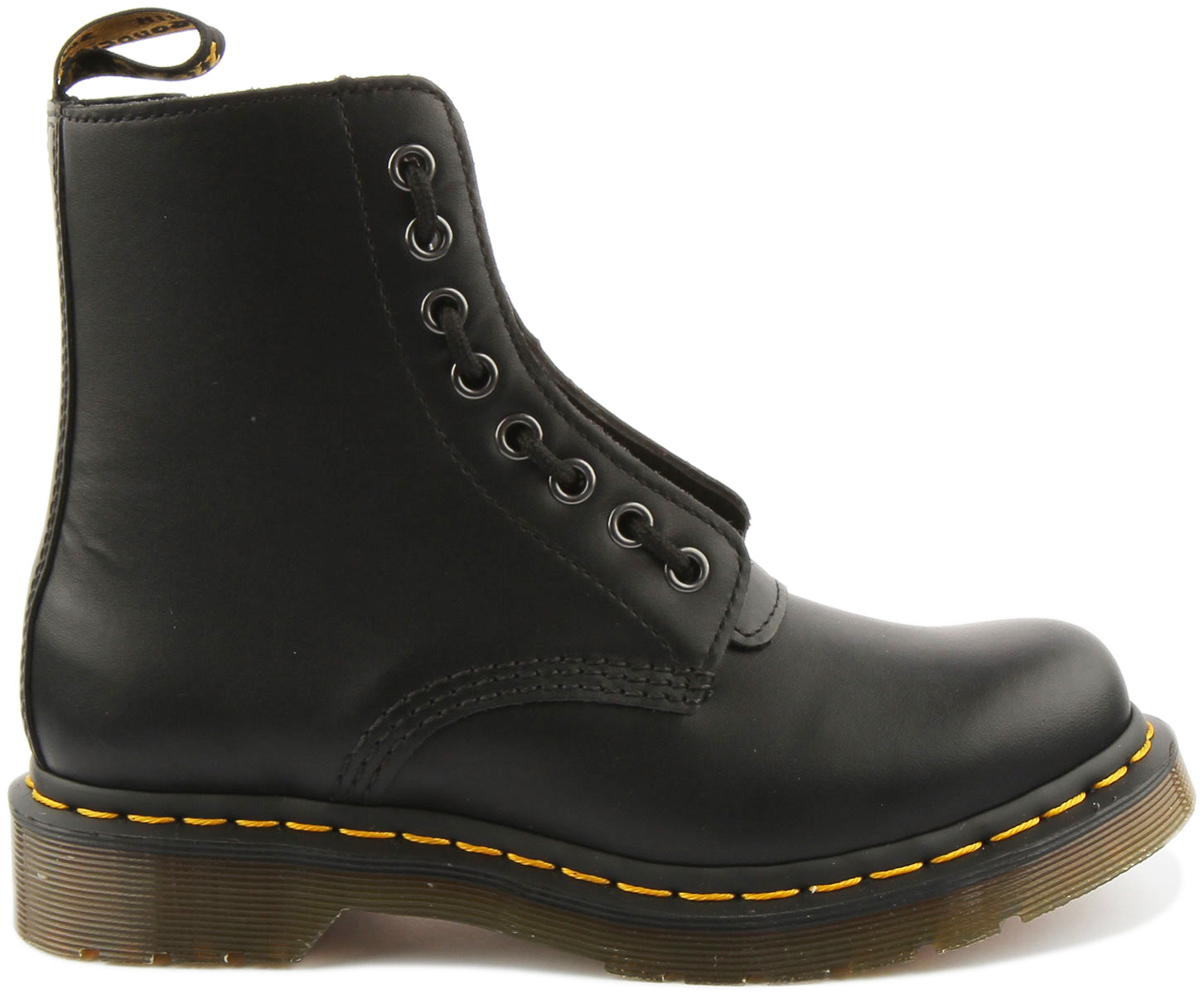 Dr Martens 1460 Pascal In Black For Women Front Zip Lace Up