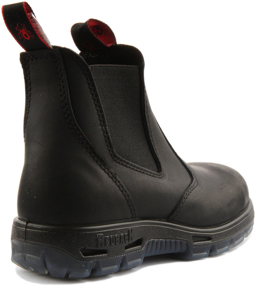 Red Back USBBK In Black Redback Steel Toe Knee High Leather