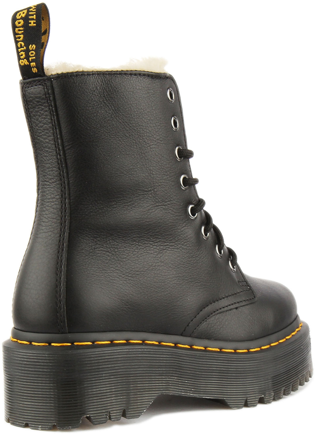 Dr Martens Jadon Fur Boots In Black For Women