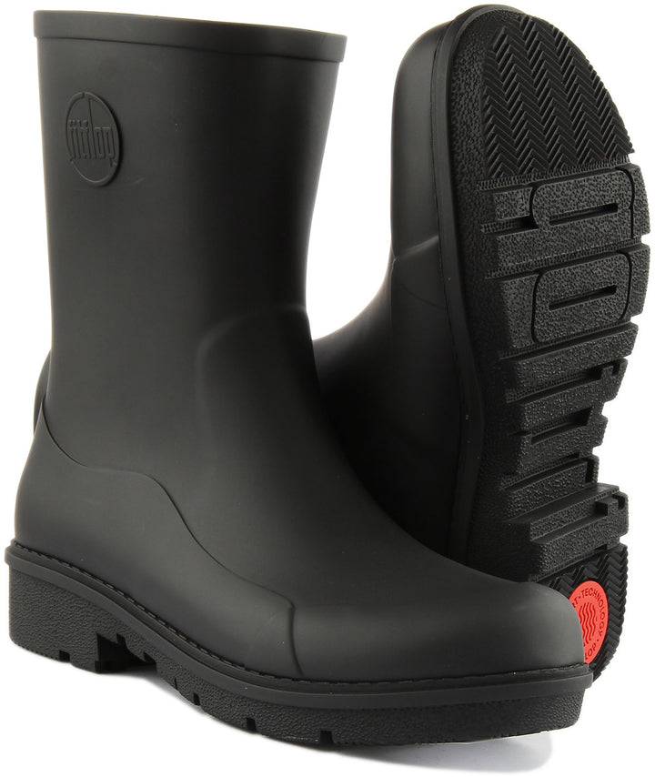 Fitflop Wonderwelly Boot In Black For Women