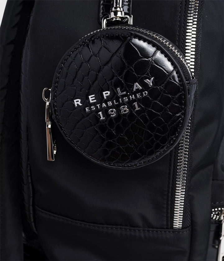 Replay Fw3181.098 Double Zip Backpack In Black For Women