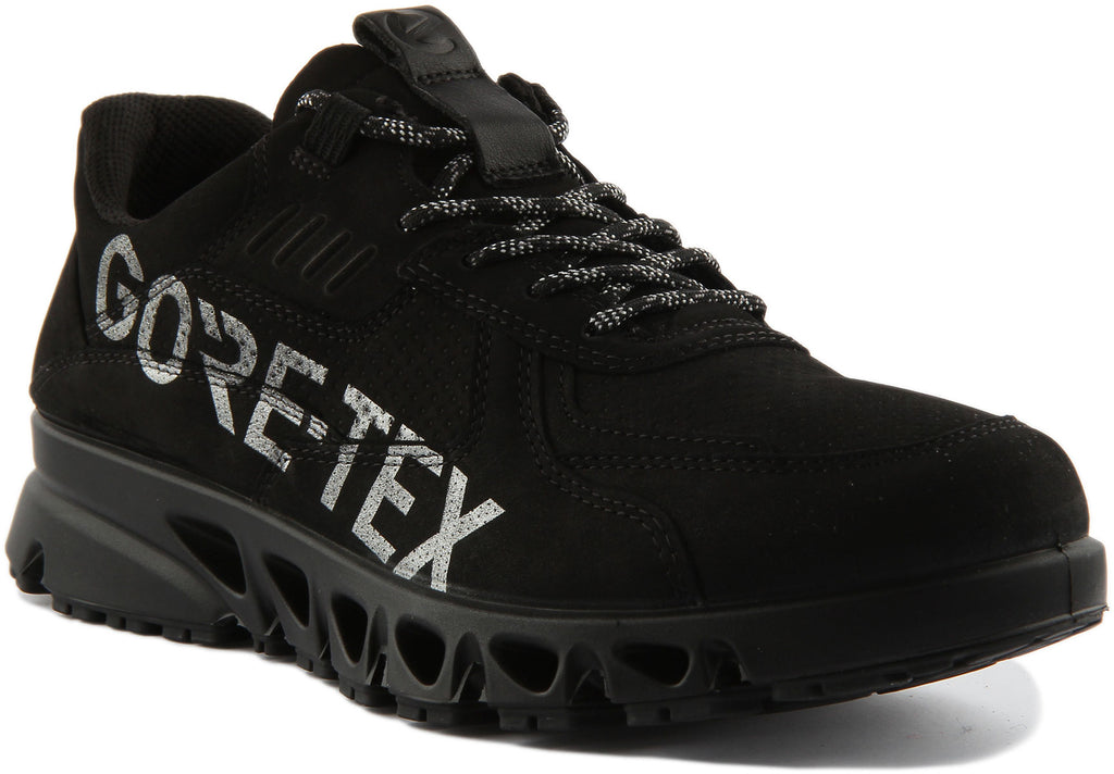 Ecco Multi Vent In Black Gortex Trainer For Men | Ecco Mens