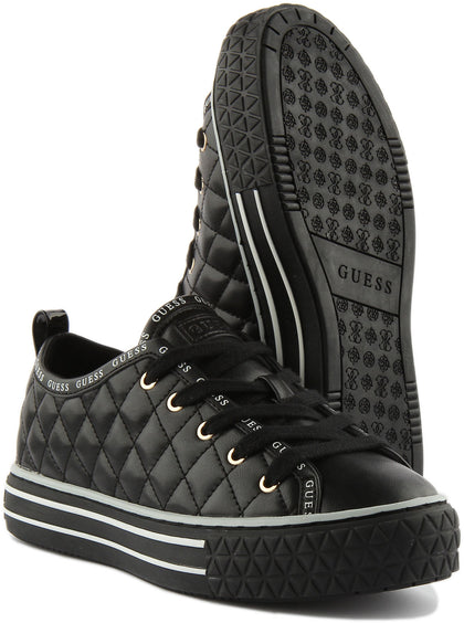 Guess black 2024 quilted sneakers