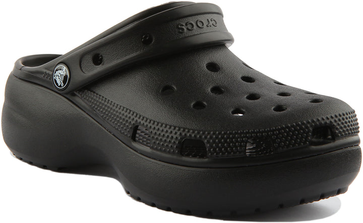 Crocs Sandalo classico da con piattaforma e cinturino posteriore in nero