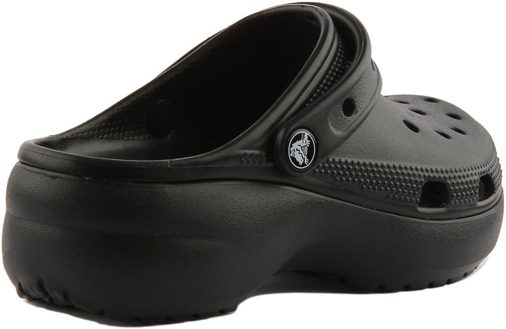 Crocs Sandalo classico da con piattaforma e cinturino posteriore in nero