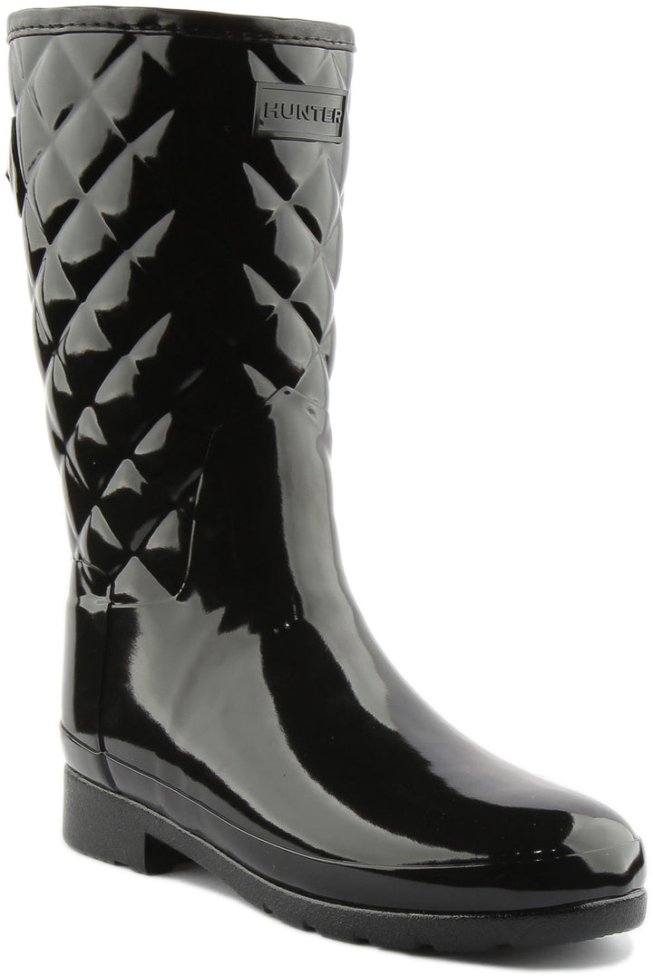 Hunter Refined Gloss Quilted In Black For Women