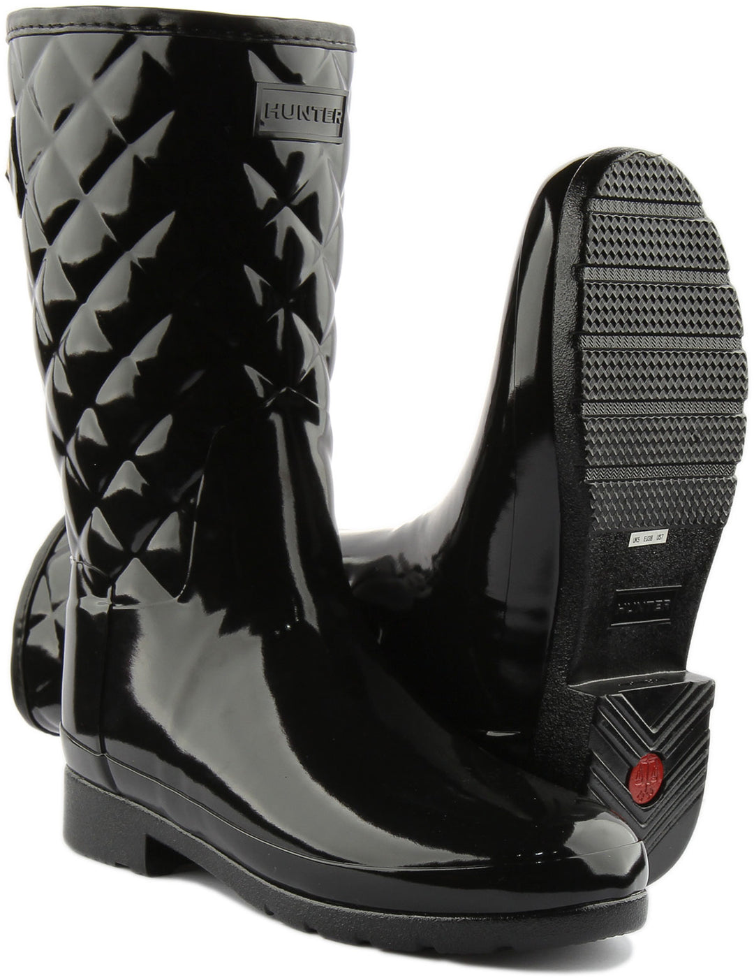 Hunter Refined Hunter Gloss Adjustable Wellies Original Tall Gloss