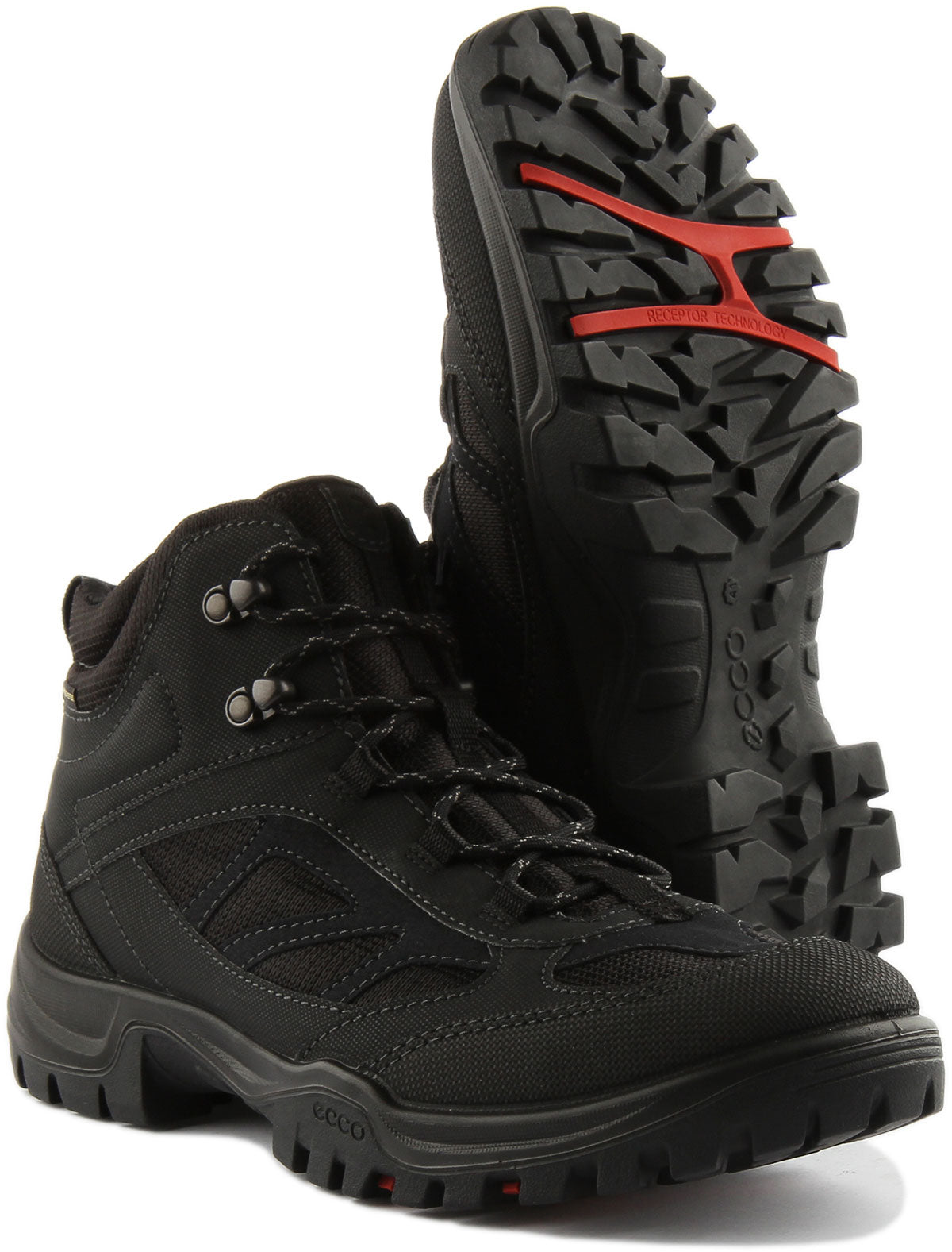 Ecco Xpedition 3 Lace Up Hiking Boot In Black For Men Gore Tex Boots 4feetshoes