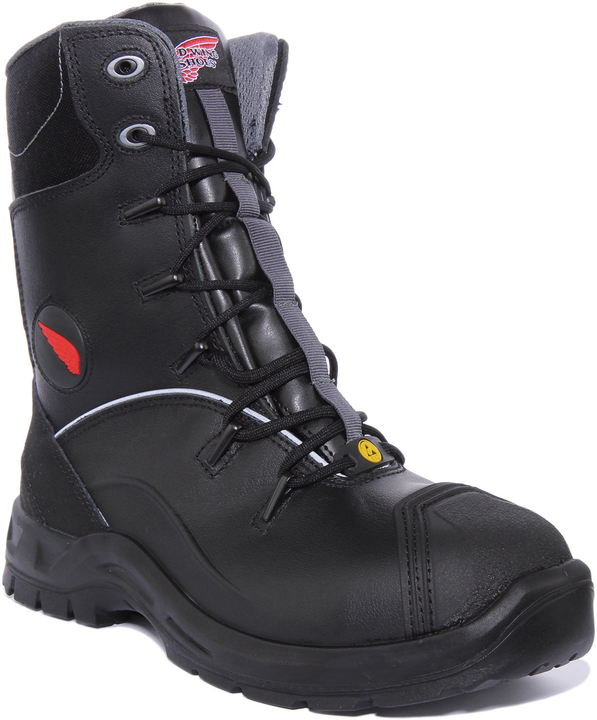 Red Wing 3207 In Black For Men | Mens Safety Work Boots – 4feetshoes