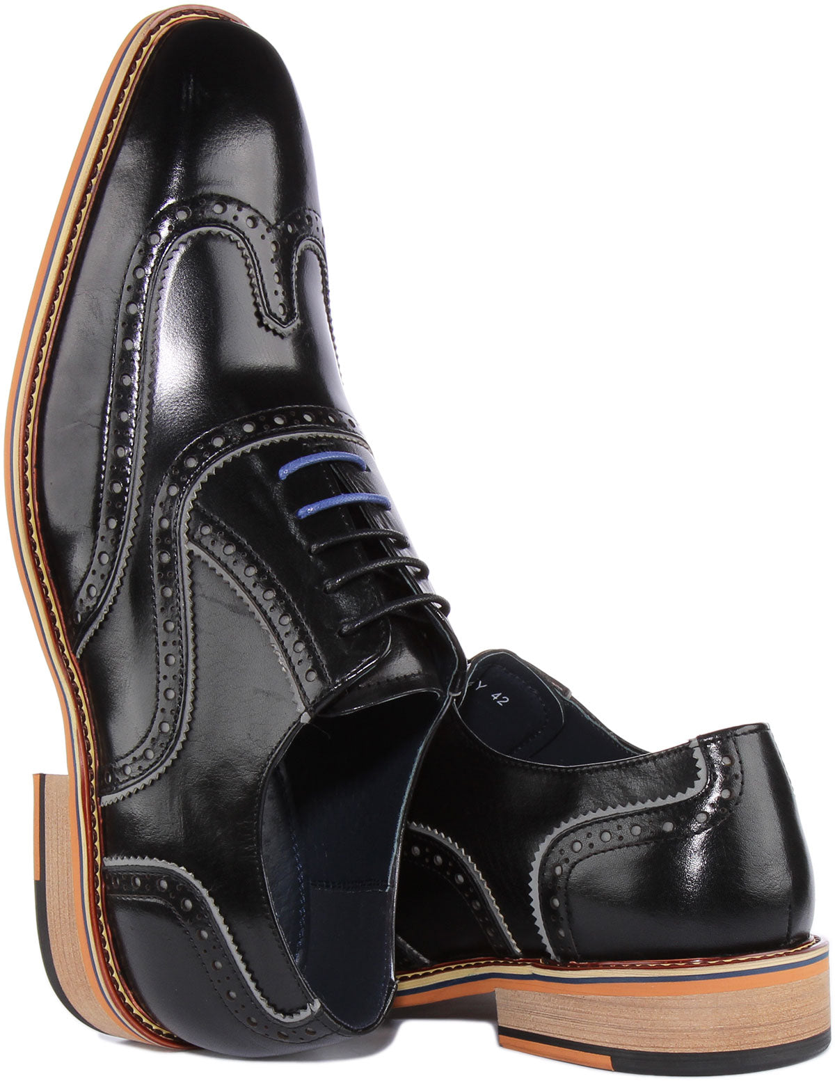 Justinreess England Corey In Black For Men | Mens Oxford Shoes