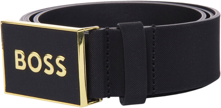 Boss Icon S1 In Black Gold Belt For Men